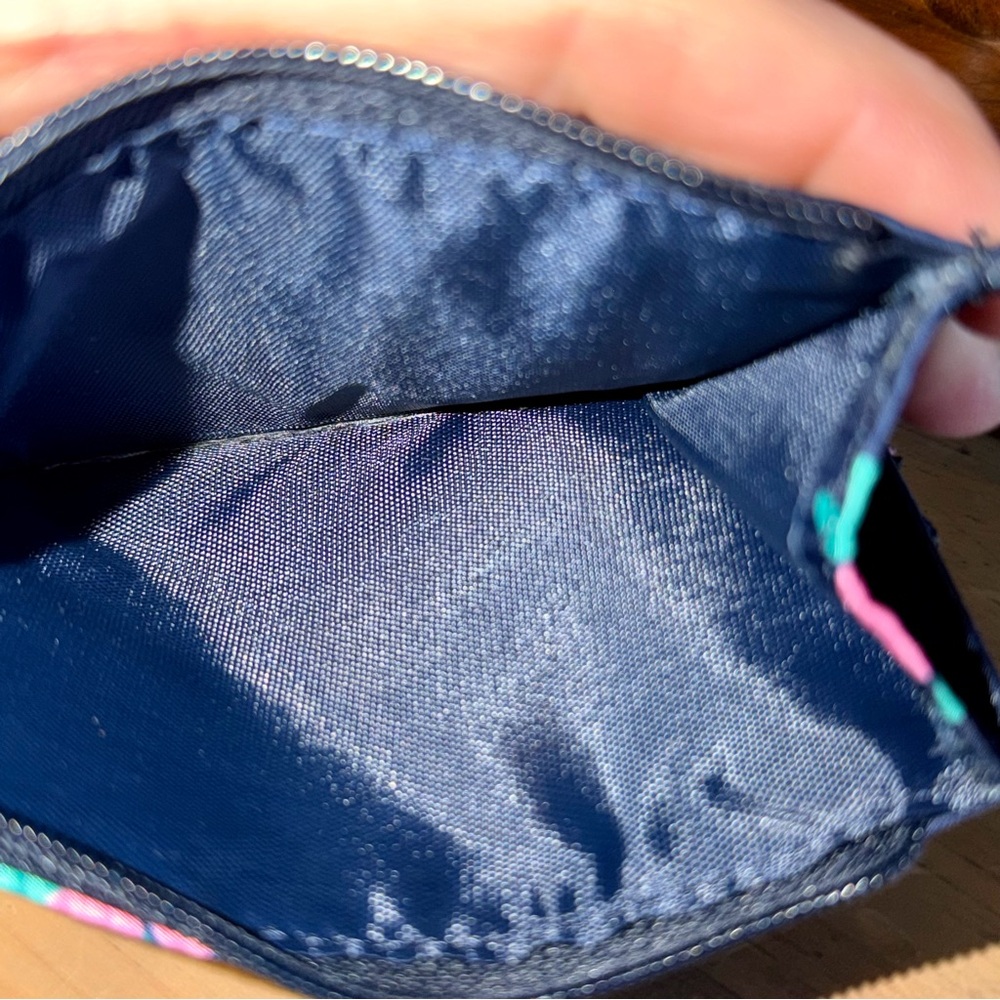 NWOT Simply Southern SnapKey ID Wallet Navy Floral Card Holder Key Ring - Picture 4 of 6